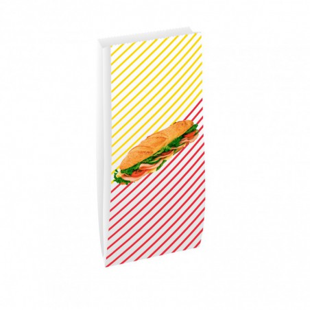 Sandwichzak Sandwichdesign, 12x(2x4,1)x32/34 cm, Luxpack Bianca 40 gr. + paraffine