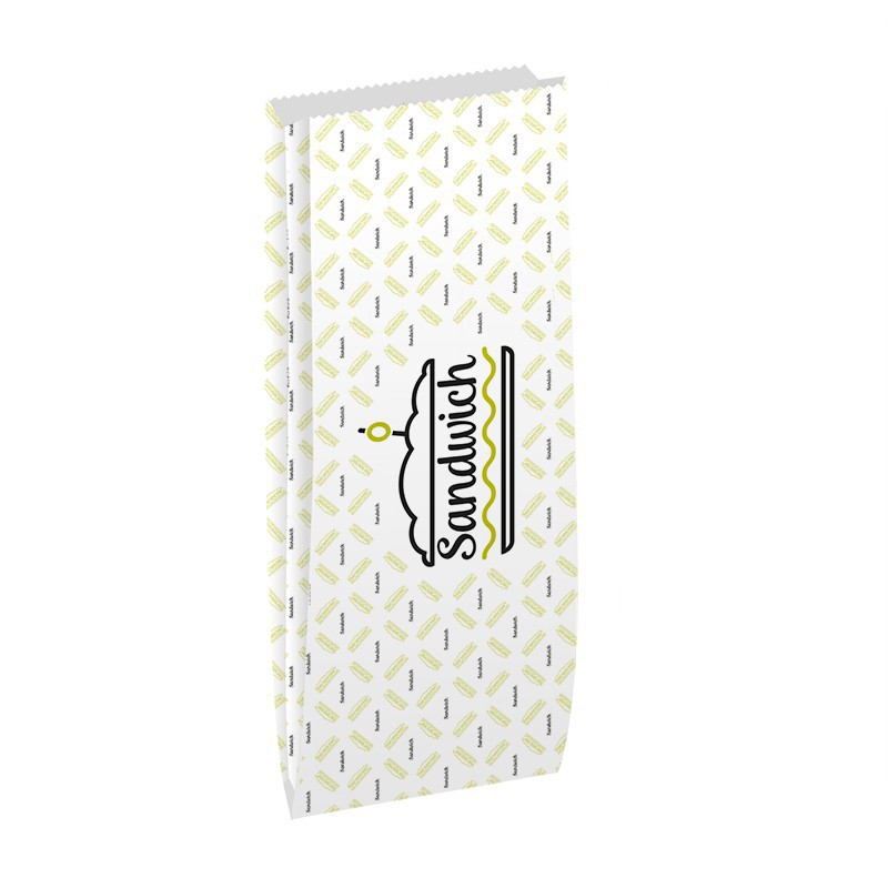 STRD Sandwichzak 12x(2x4,1)x38/40 cm “Sandwich”, Luxpack Bianca 40 gr + paraffine