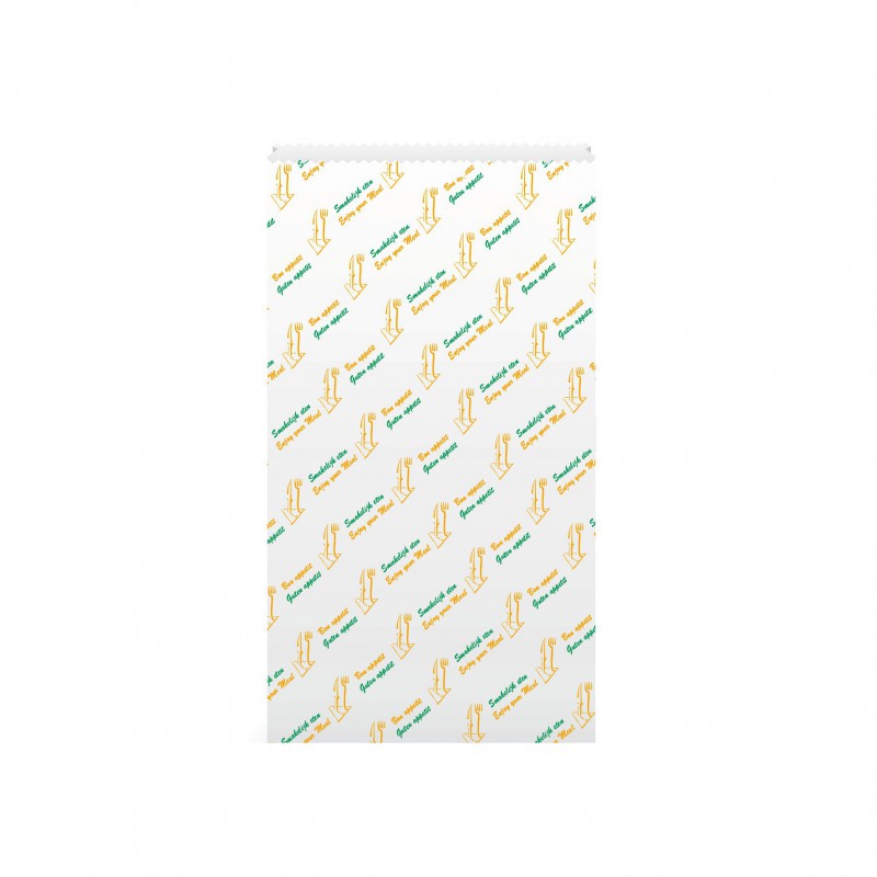 Sandwichzak Bon Appetit, 9,5x(2x3,7)x38/40 cm, Luxpack Bianca 40 gr. + paraffine