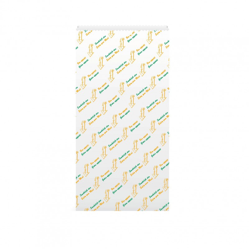 Sandwichzak Bon Appetit, 9,5x(2x3,7)x46/48 cm, Luxpack Bianca 40 gr.+paraffine