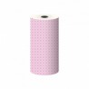 Toogrol 'Vichy roze', 40 cm x 350 meter, ruit 3mm, Luxpack Bianca 50 gr.