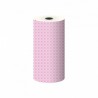 Toogrol 'Vichy roze', 50 cm x 300 meter, ruit 3mm, Luxpack Bianca 50 gr.