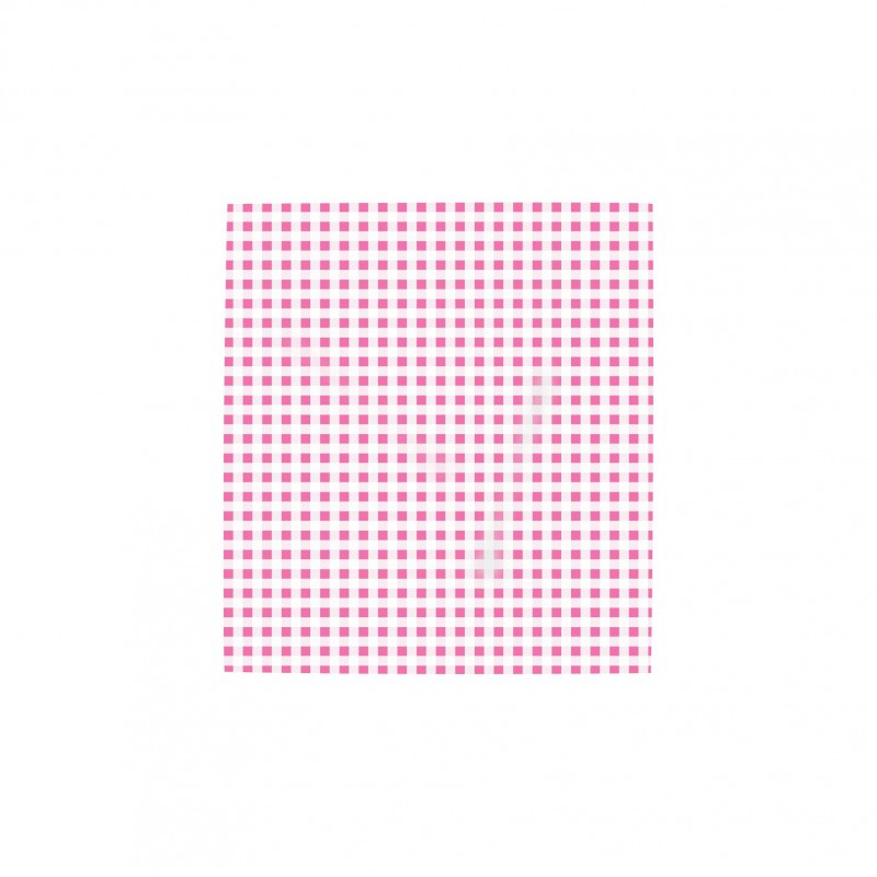Duplexpapier Vichy roze, 32x30 cm, Ecopack Bianca 60 gr. ruit 3 mm