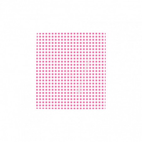 Duplexpapier Vichy roze, 32x30 cm, Ecopack Bianca 60 gr. ruit 3 mm